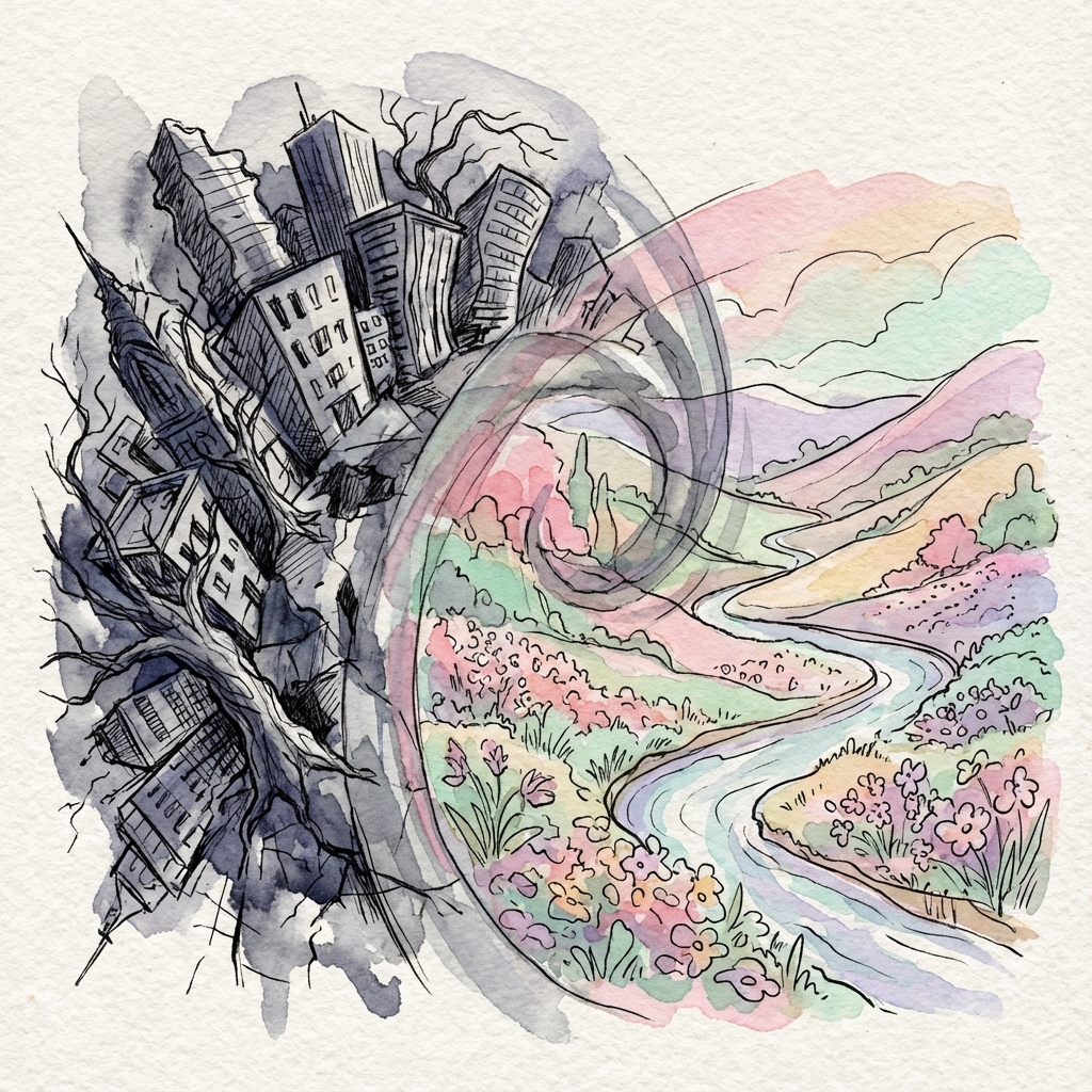 Two Planets, One Warped Reality